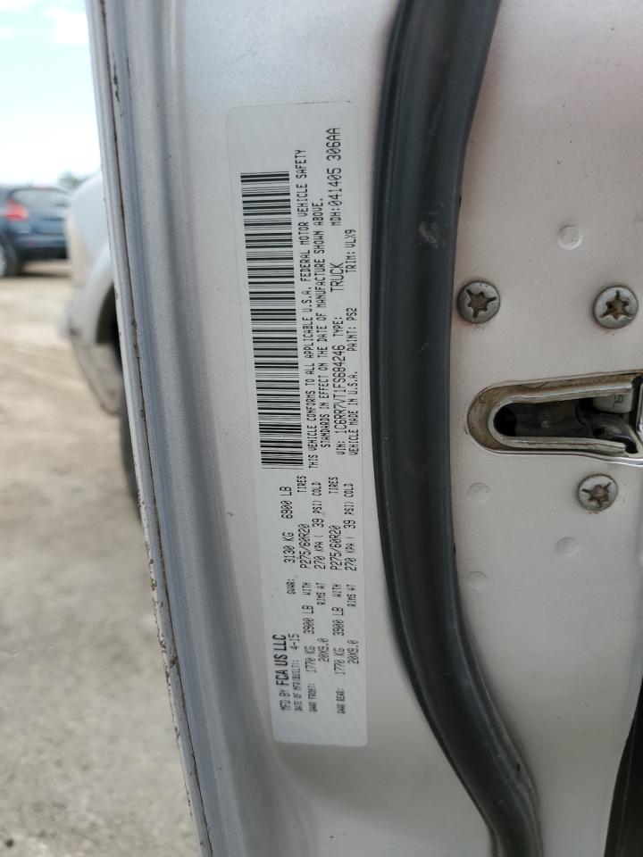 2015 Ram 1500 Laramie VIN: 1C6RR7VT1FS684246 Lot: 81934465