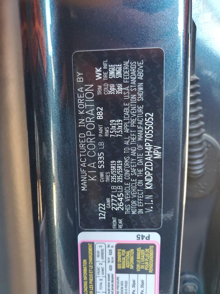 2023 Kia Sportage X-Line Prestige VIN: KNDPZDAH4P7055052 Lot: 85653095