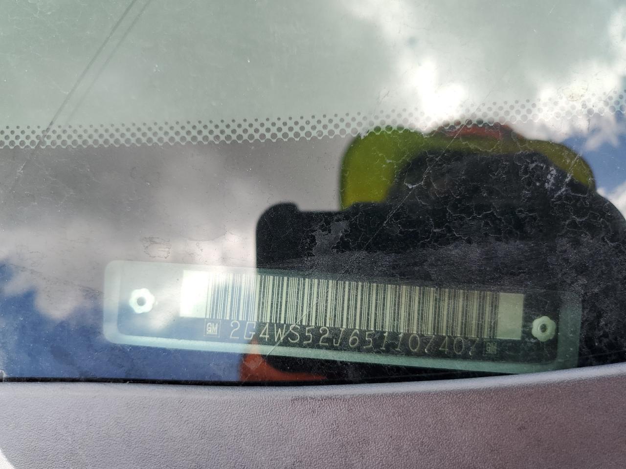 2005 Buick Century Custom VIN: 2G4WS52J651107407 Lot: 85876505