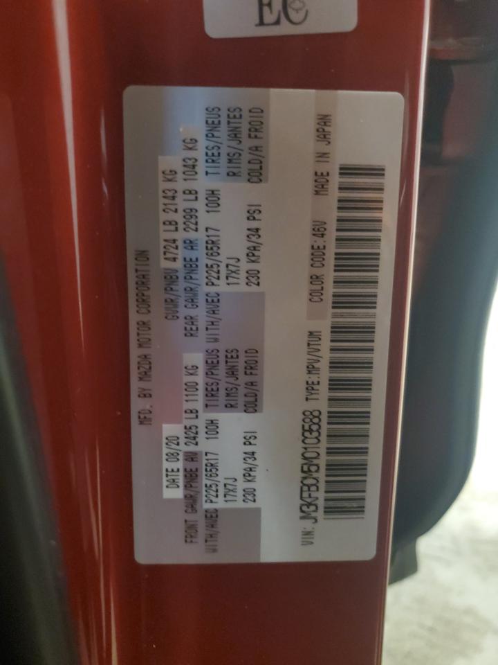 2021 Mazda Cx-5 Touring VIN: JM3KFBCM5M0103588 Lot: 87436785