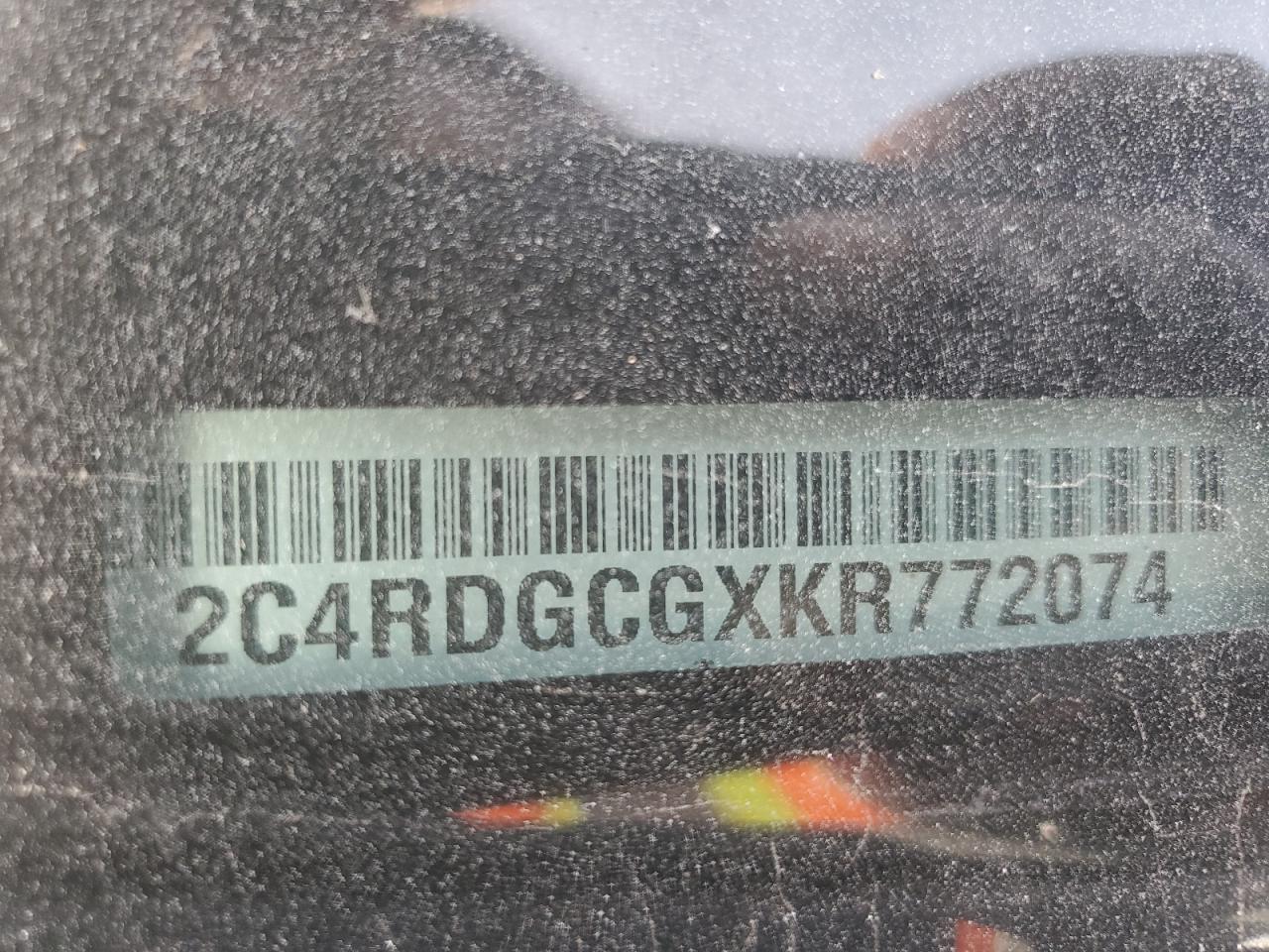 2019 Dodge Grand Caravan Sxt VIN: 2C4RDGCGXKR772074 Lot: 90022575