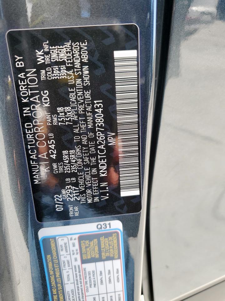 2023 Kia Seltos Sx VIN: KNDETCA26P7380431 Lot: 82426815