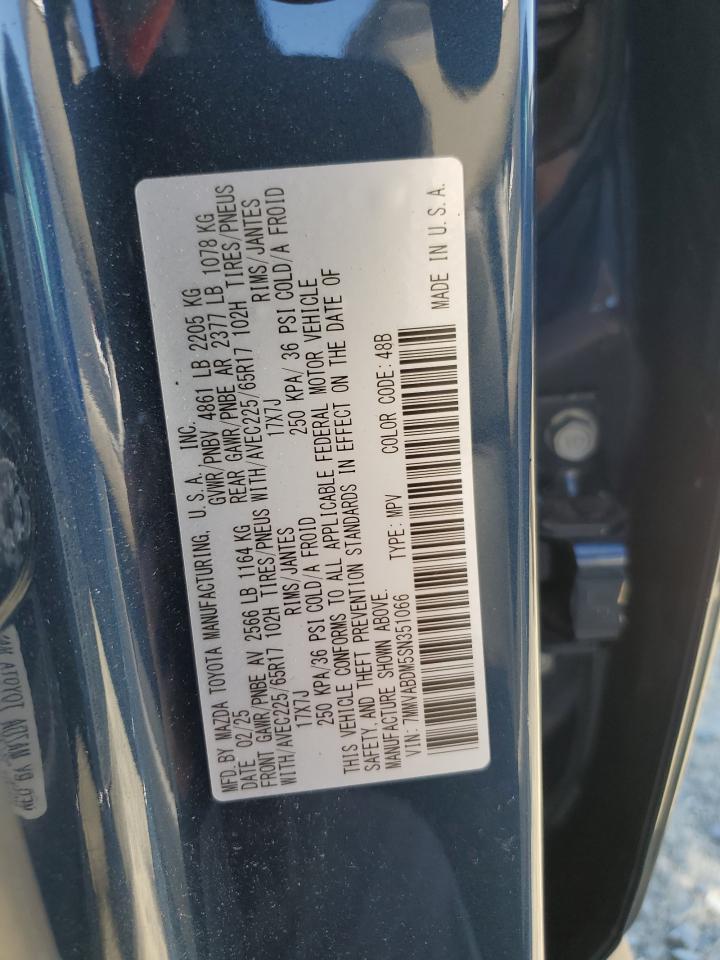 2025 Mazda Cx-50 Premium VIN: 7MMVABDM5SN351066 Lot: 82225285