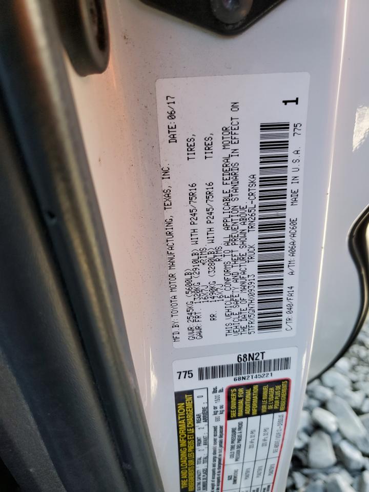 2017 Toyota Tacoma Access Cab VIN: 5TFRX5GN7HX093913 Lot: 85577235