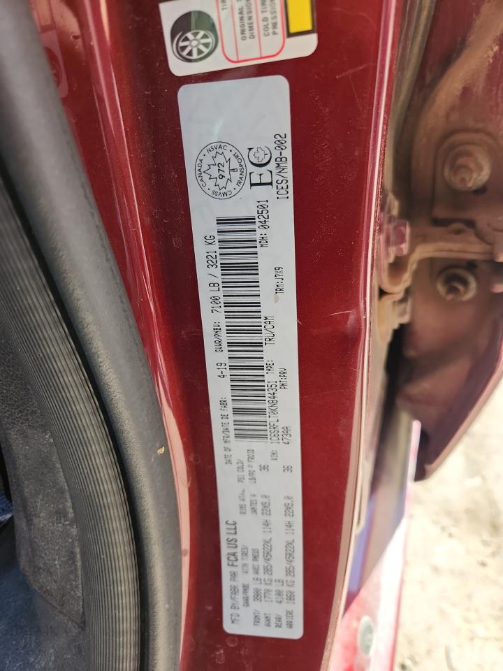 2019 Ram 1500 Rebel VIN: 1C6SRFLT0KN844351 Lot: 90611865