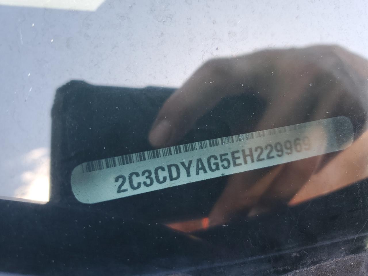 2014 Dodge Challenger Sxt VIN: 2C3CDYAG5EH229969 Lot: 85288785