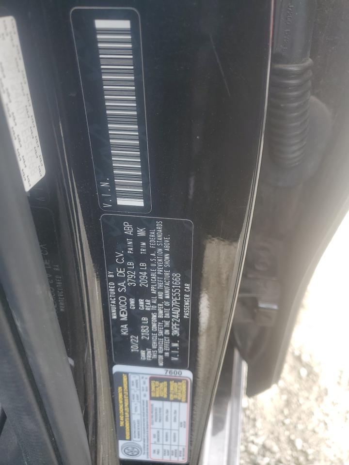 2023 Kia Forte Lx VIN: 3KPF24AD7PE551668 Lot: 85861375