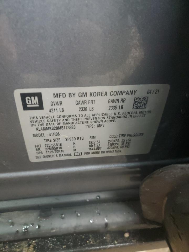 2021 Buick Encore Gx Preferred VIN: KL4MMBS28MB173883 Lot: 85300515