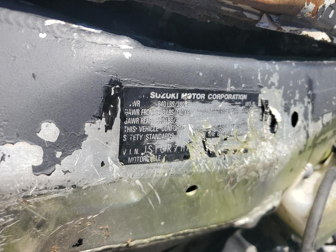 2002 Suzuki Gsx-R750 VIN: JS1GR7HA422101571 Lot: 84917725