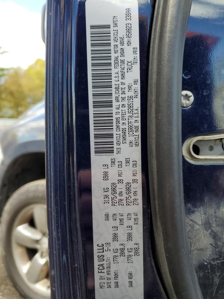 2018 Ram 1500 St VIN: 1C6RR7FT0JS285156 Lot: 84801085