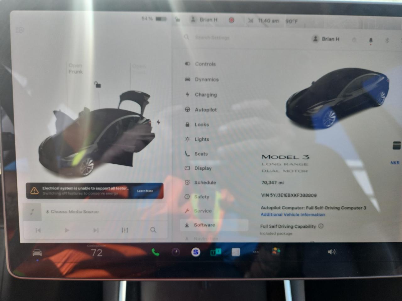 2019 Tesla Model 3 VIN: 5YJ3E1EBXKF388809 Lot: 84464295