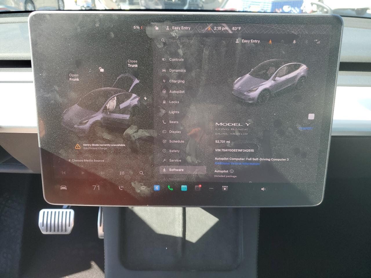 2022 Tesla Model Y VIN: 7SAYGDEE1NF342515 Lot: 84785635