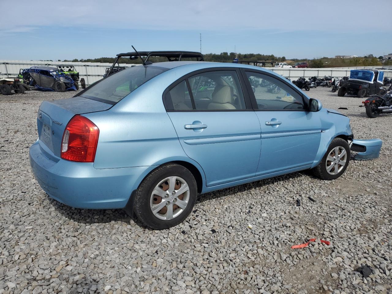 2010 Hyundai Accent Gls blue sedan gas KMHCN4AC7AU406751 photo #4