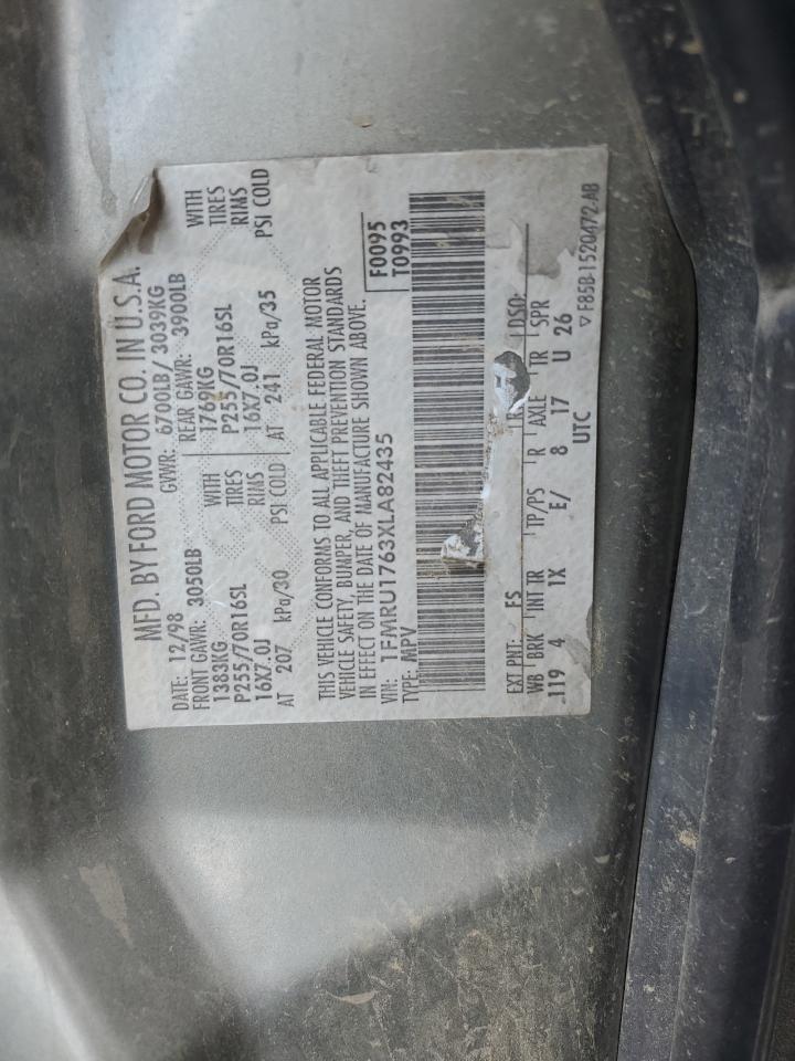 1999 Ford Expedition VIN: 1FMRU1763XLA82435 Lot: 82175915