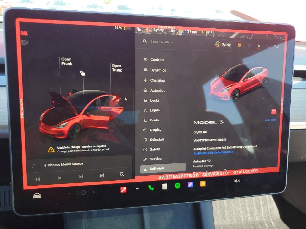 2023 Tesla Model 3 VIN: 5YJ3E1EA2PF710311 Lot: 87261925