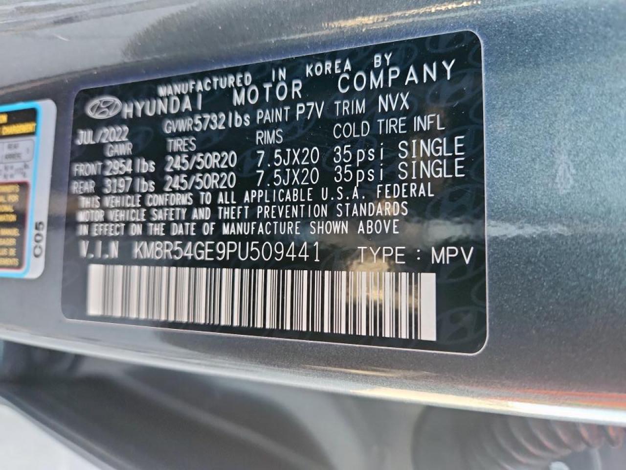 2023 Hyundai Palisade Limited VIN: KM8R54GE9PU509441 Lot: 86341675