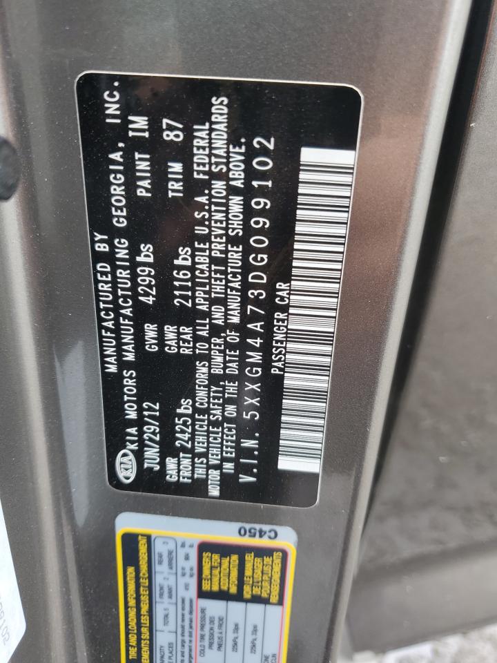 2013 Kia Optima Lx VIN: 5XXGM4A73DG099102 Lot: 86231865