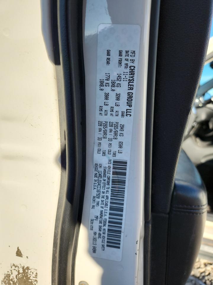 2012 Dodge Durango Crew VIN: 1C4RDJDG4CC187920 Lot: 90714855