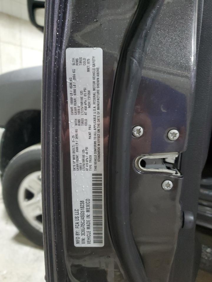 2025 Ram 2500 Tradesman VIN: 3C6UR5CJ4SG518238 Lot: 90239855