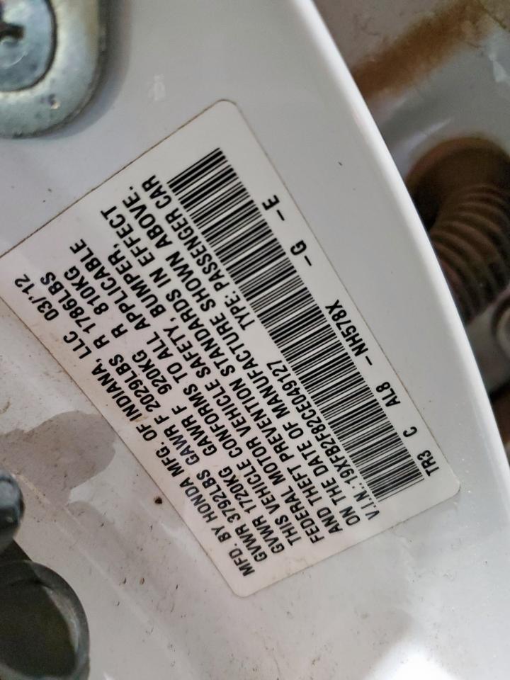 2012 Honda Civic Ex VIN: 19XFB2F82CE049127 Lot: 82381865