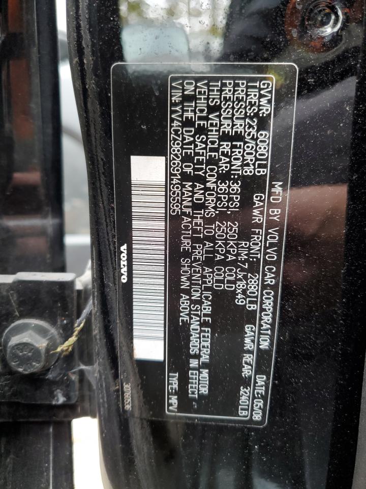 2009 Volvo Xc90 3.2 VIN: YV4CZ982691495595 Lot: 82408445