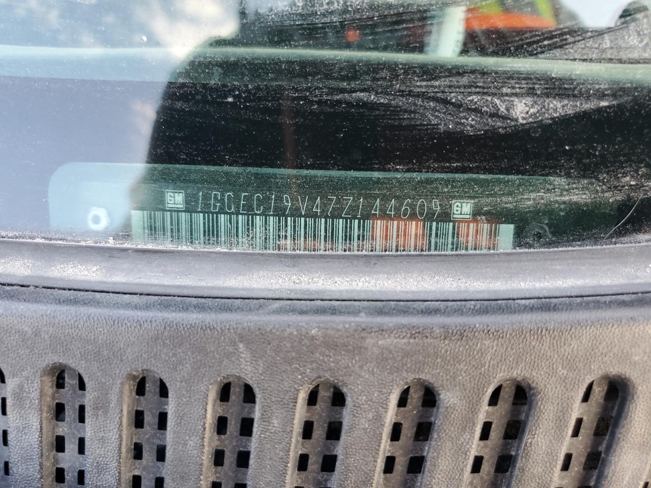 2007 Chevrolet Silverado C1500 Classic VIN: 1GCEC19V47Z144609 Lot: 84211005