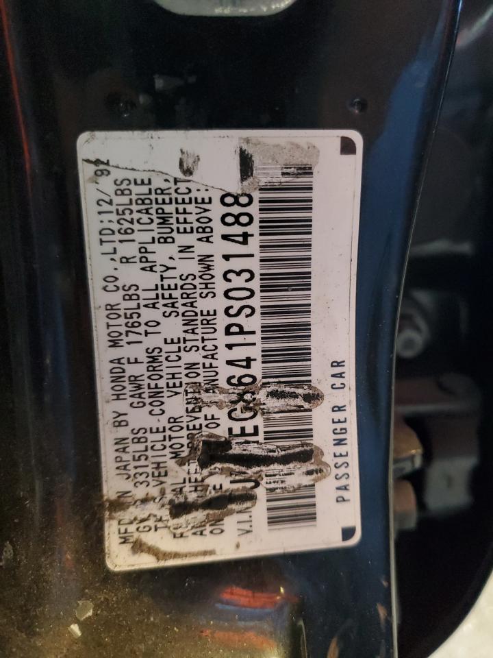 1993 Honda Civic Dx VIN: JHMEG8641PS031488 Lot: 86183955