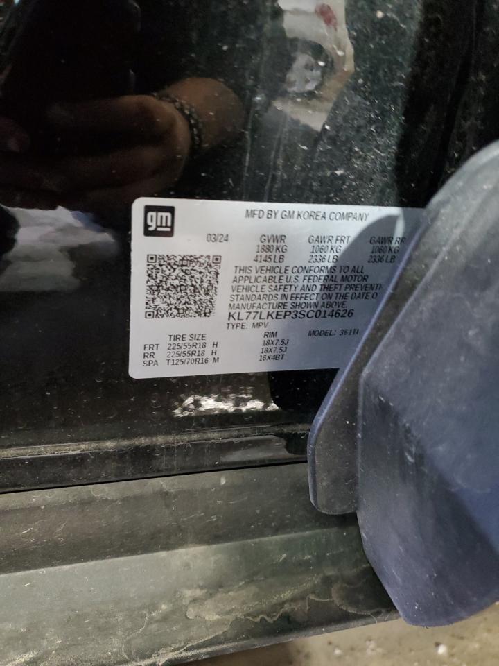 2025 Chevrolet Trax Activ VIN: KL77LKEP3SC014626 Lot: 85410245