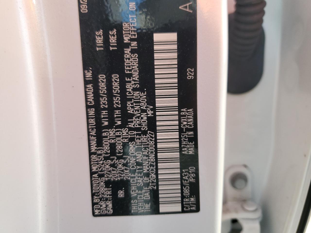 2022 Lexus Nx 350H VIN: 2T2GKCEZ8NC008227 Lot: 87084205