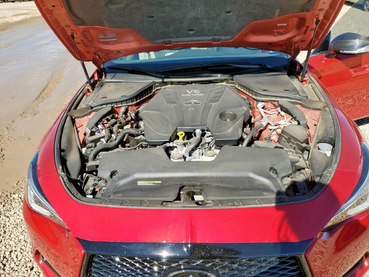 2022 Infiniti Q60 Red Sport 400 VIN: JN1FV7LK8NM660520 Lot: 90478675