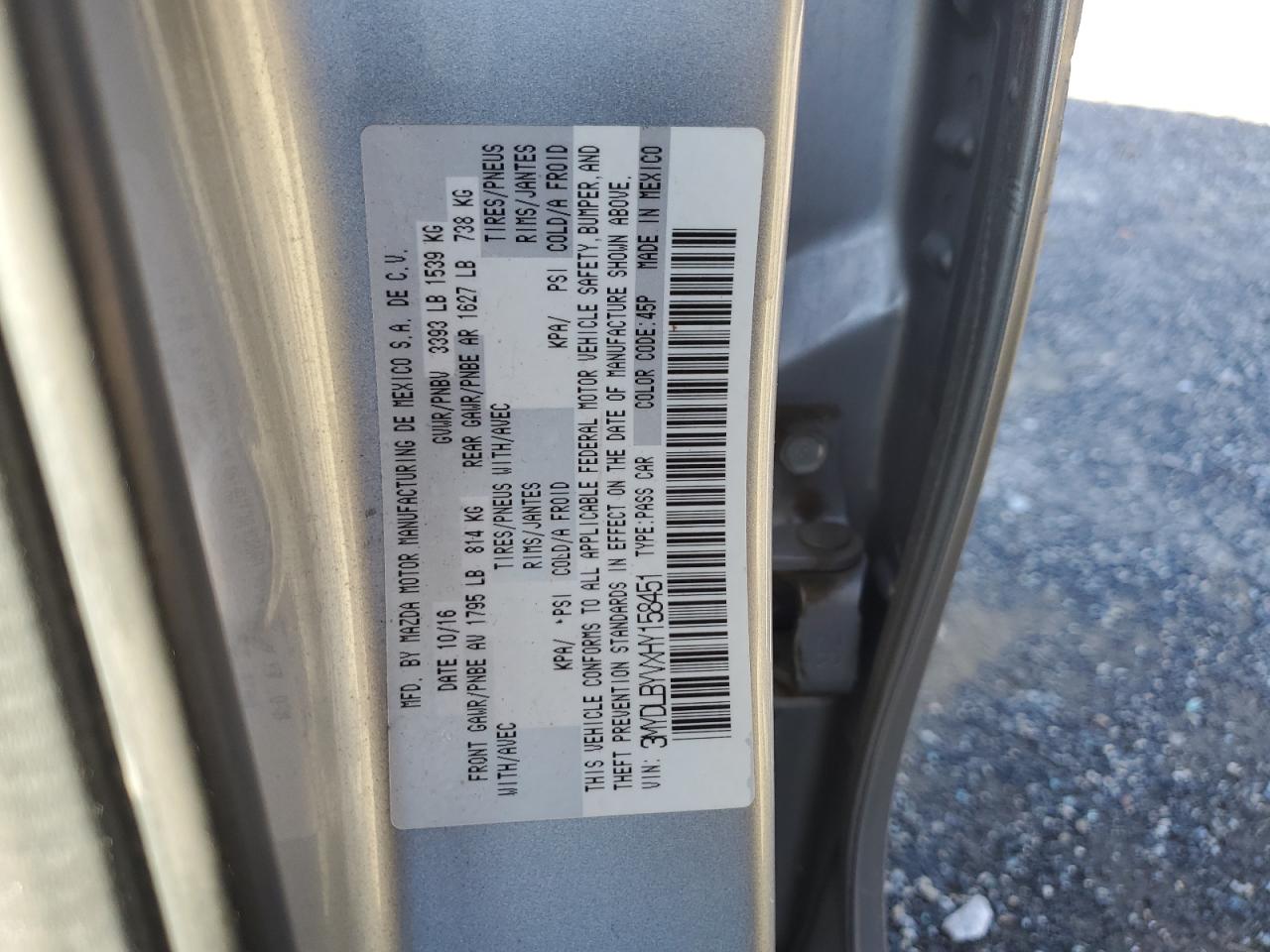 2017 Toyota Yaris Ia VIN: 3MYDLBYVXHY158451 Lot: 86063485