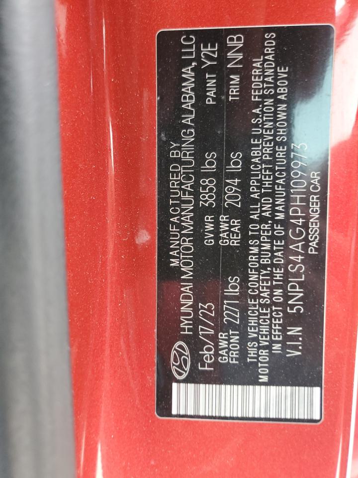 2023 Hyundai Elantra Sel VIN: 5NPLS4AG4PH109973 Lot: 84477395