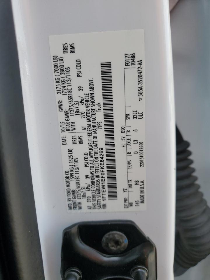 2015 Ford F150 Supercrew VIN: 1FTEW1EF0FKE84269 Lot: 84405595