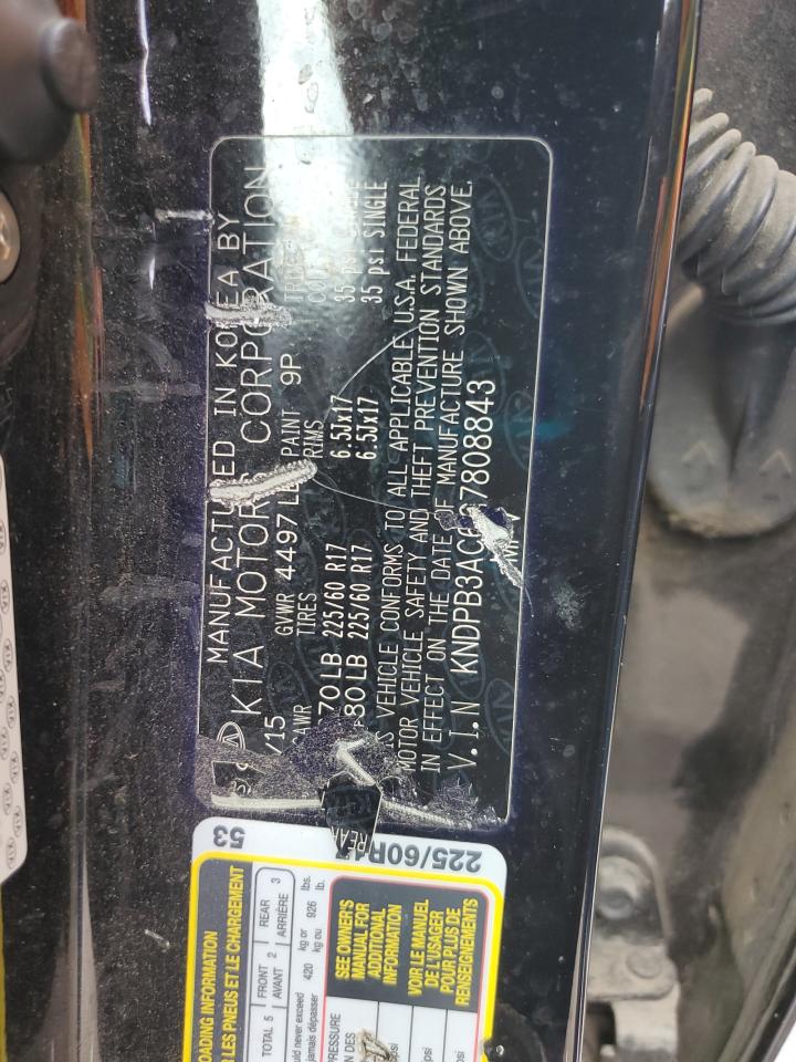 2016 Kia Sportage Lx VIN: KNDPB3AC6G7808843 Lot: 86158795