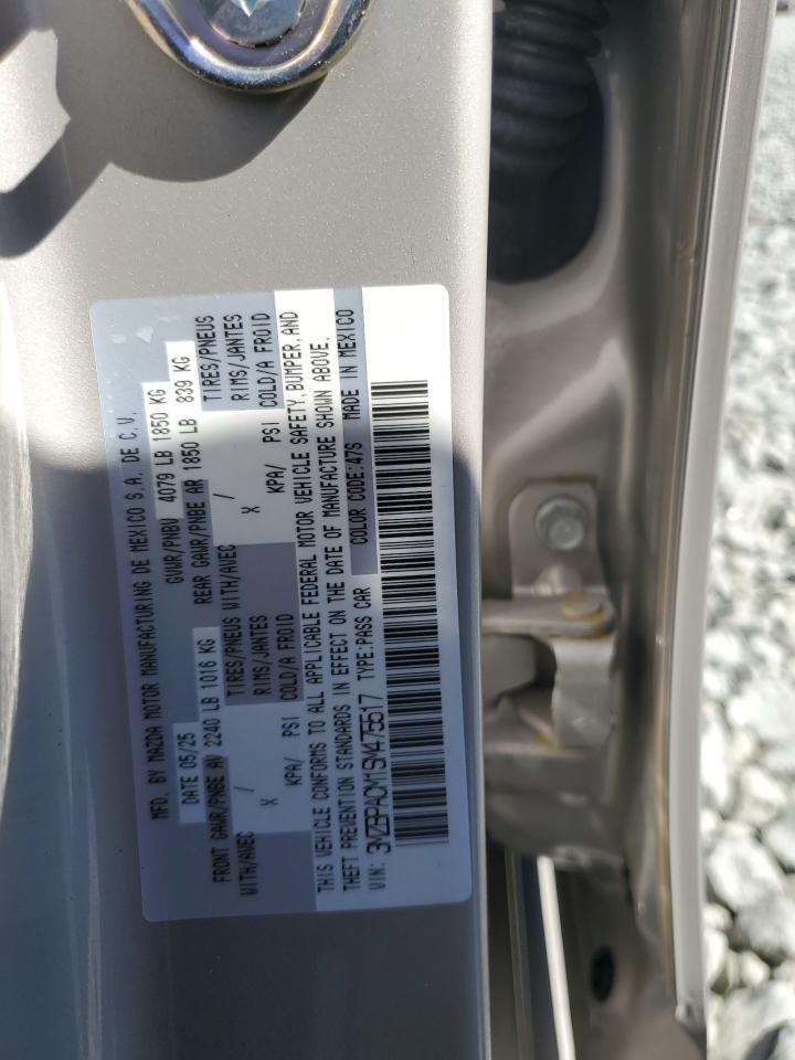 2025 Mazda 3 Preferred VIN: 3MZBPACM1SM475517 Lot: 86427415