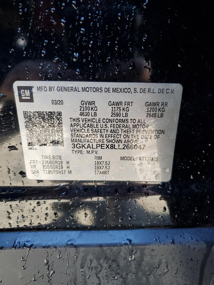 2020 GMC Terrain Slt VIN: 3GKALPEX8LL266047 Lot: 89579205