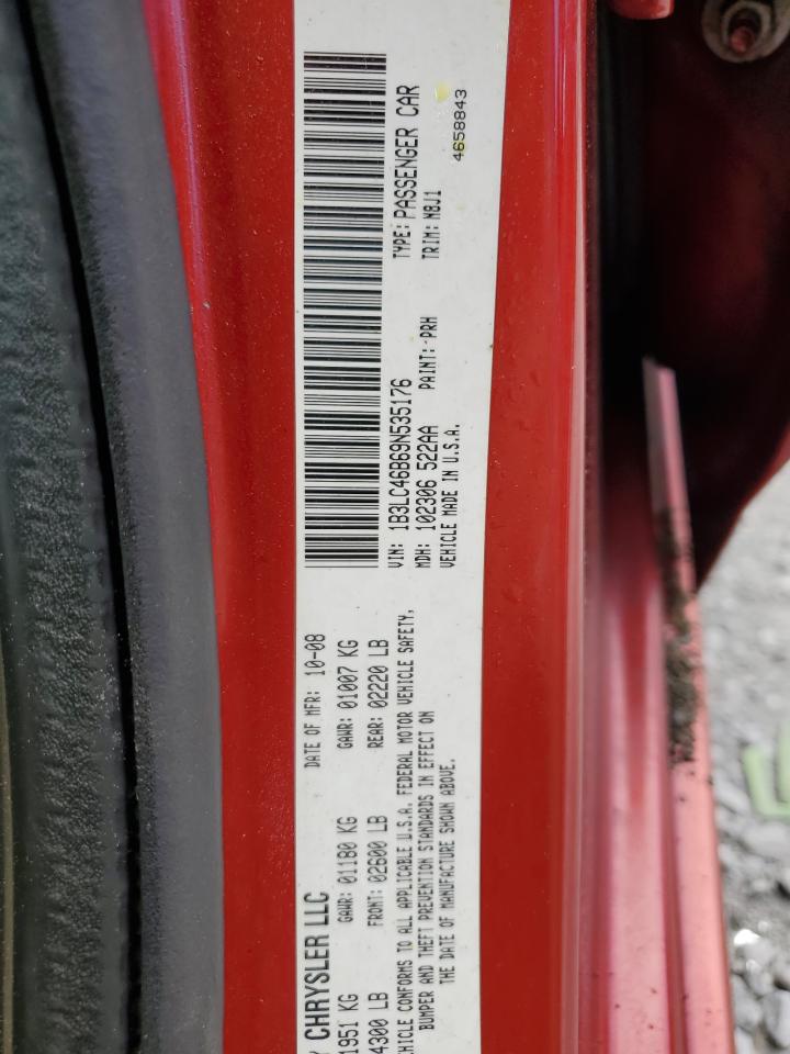 2009 Dodge Avenger Se VIN: 1B3LC46B69N535176 Lot: 86215685