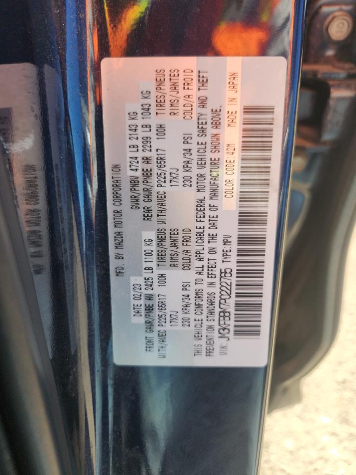 2023 Mazda Cx-5 Select VIN: JM3KFBBM7P0222765 Lot: 85207815