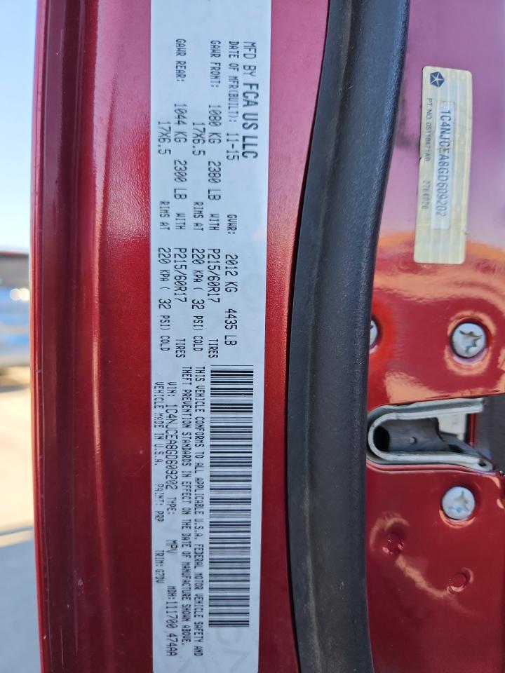 2016 Jeep Compass Latitude VIN: 1C4NJCEA8GD609202 Lot: 84532145