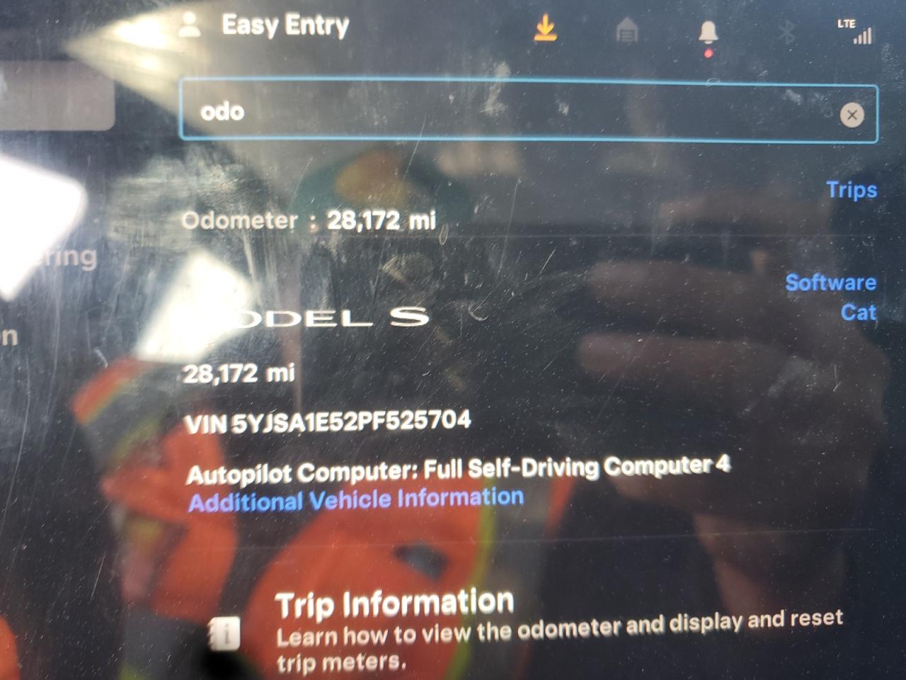 2023 Tesla Model S VIN: 5YJSA1E52PF525704 Lot: 86896015