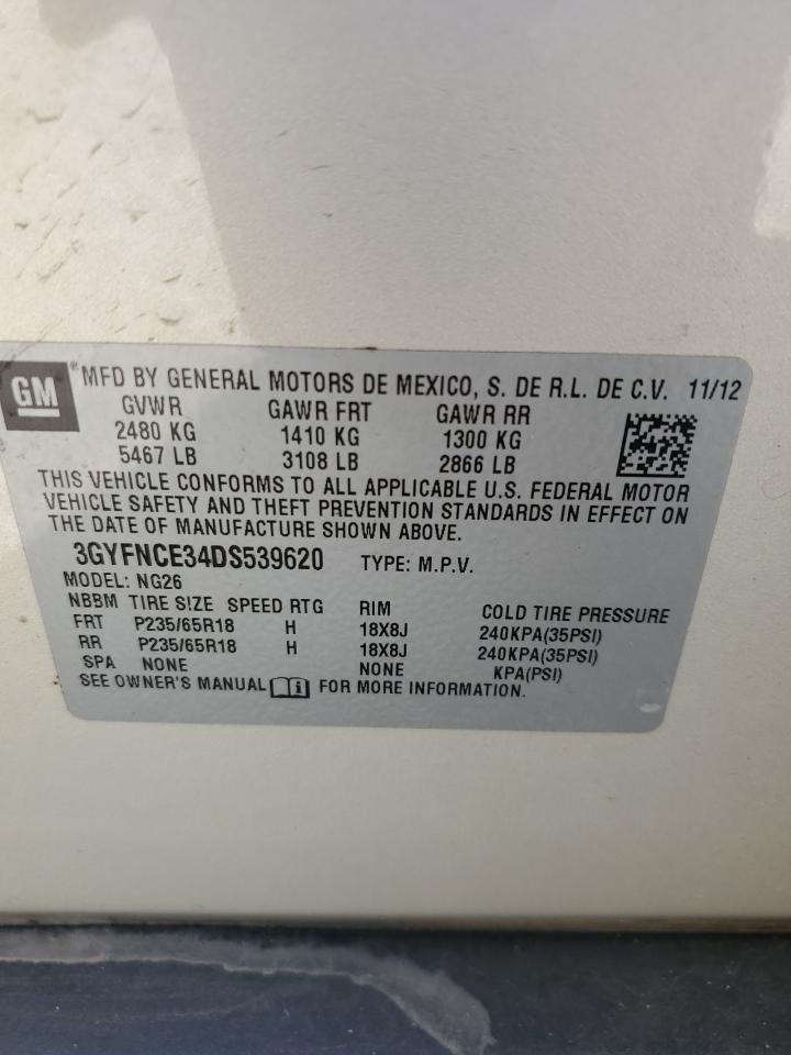 2013 Cadillac Srx Luxury Collection VIN: 3GYFNCE34DS539620 Lot: 90672845