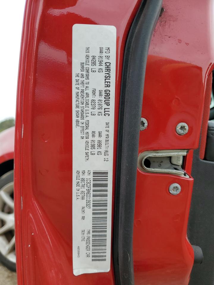 2013 Dodge Dart Sxt VIN: 1C3CDFBA6DD126327 Lot: 86320115