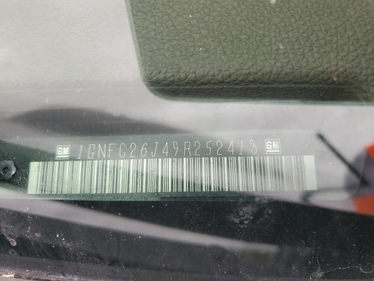 2009 Chevrolet Suburban C1500 Lt VIN: 1GNFC26J49R252413 Lot: 82780075