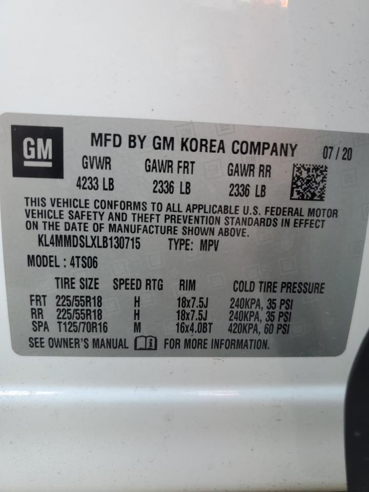 2020 Buick Encore Gx Select VIN: KL4MMDSLXLB130715 Lot: 85839865