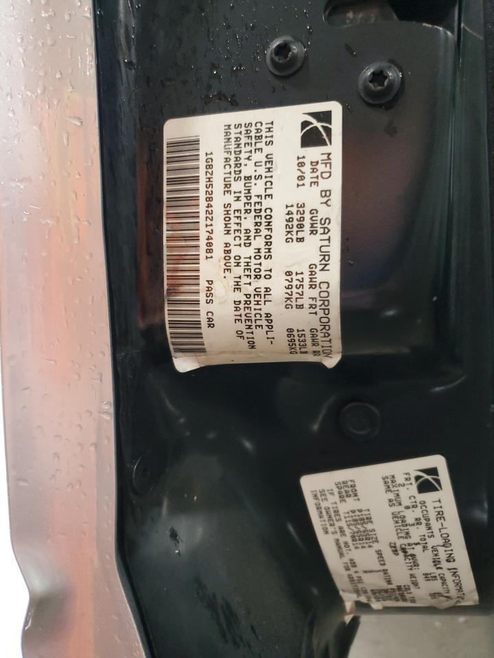 2002 Saturn Sl1 VIN: 1G8ZH52842Z174081 Lot: 82309115