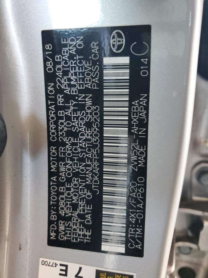 2018 Toyota Prius Prime VIN: JTDKARFP5J3095203 Lot: 82236095