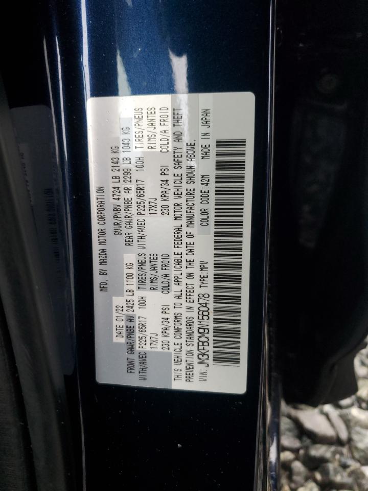 2022 Mazda Cx-5 Preferred VIN: JM3KFBCM9N1560478 Lot: 85703395