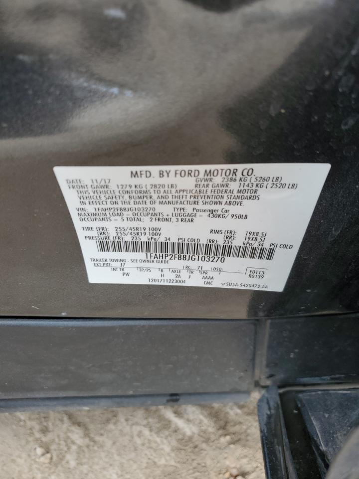 2018 Ford Taurus Limited VIN: 1FAHP2F88JG103270 Lot: 85266195