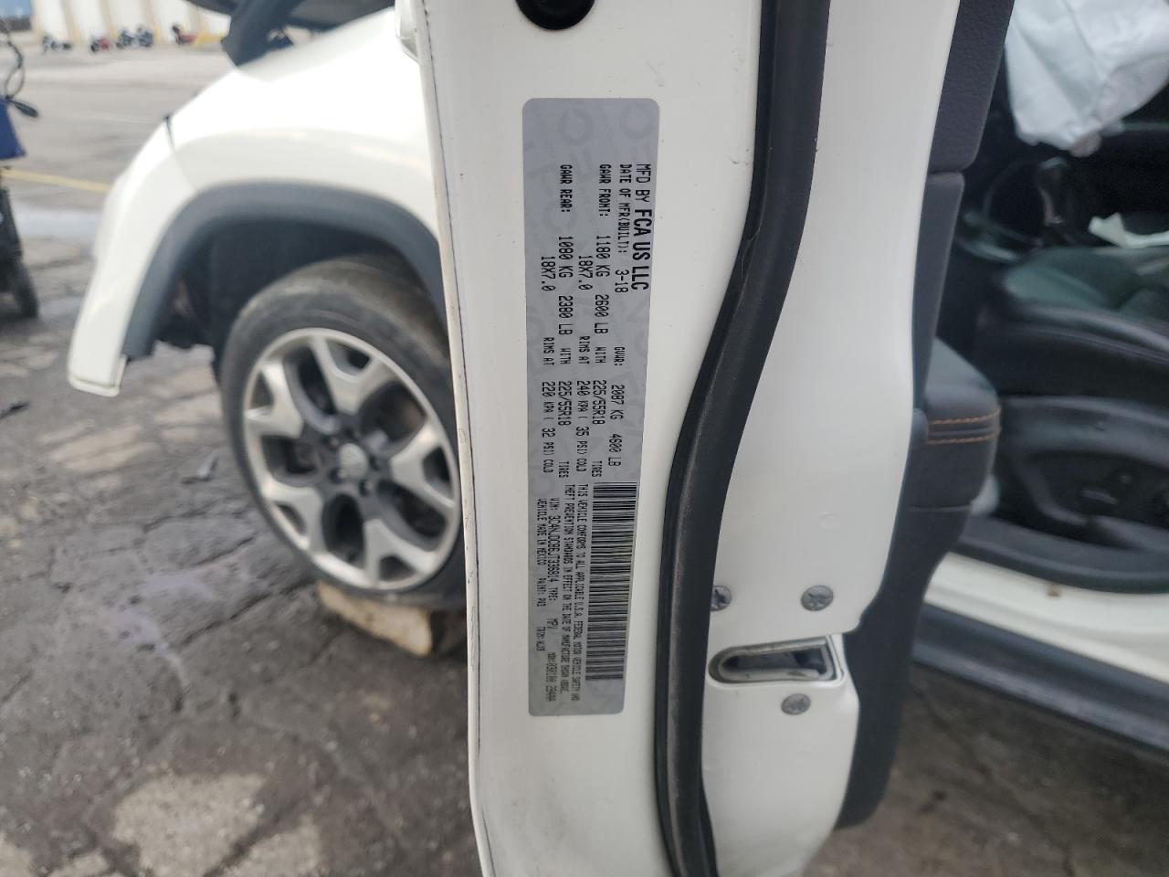 2018 Jeep Compass Limited VIN: 3C4NJDCB6JT336814 Lot: 90311275