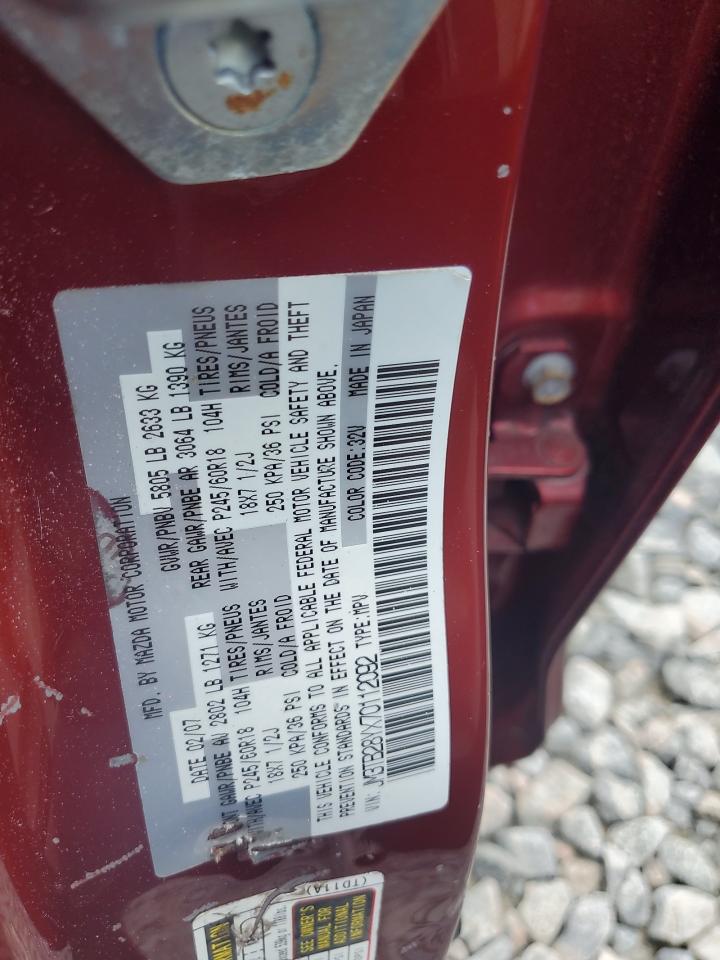 2007 Mazda Cx-9 VIN: JM3TB28YX70112092 Lot: 84411845